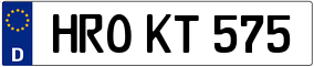 Trailer License Plate